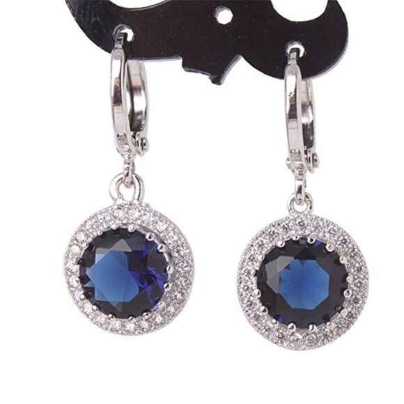 Jewelry - ✨4xHP✨Silver Zircon Rhinestone Dangle Earrings✨